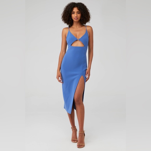 Bec + Bridge Josette Cut Out Midi Dress| $260 | French Blue | Size 6 medium - Picture 1 of 9